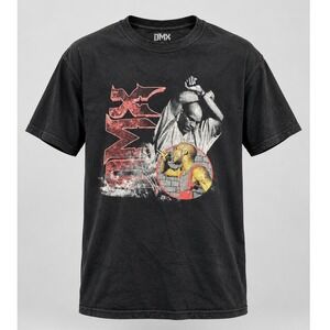 DMX 2021 Graphic T Shirt Men's Large Black Rap Hip Hop Ruff Ryders Cotton Tee